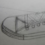 Shoe Contour Line Drawing